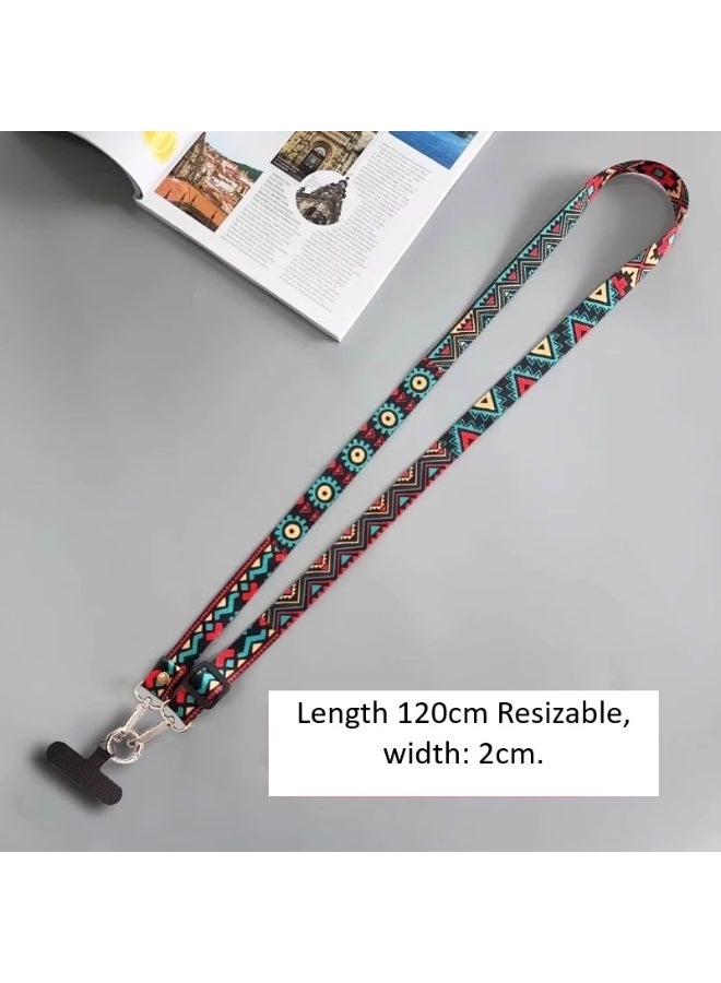 كيفية حبل هاتف عتيق فاخر بتصميم توتم | حزام طويل قابل للتعديل للتعليق على الرقبة | إكسسوار هاتف مضاد للضياع - Image 4