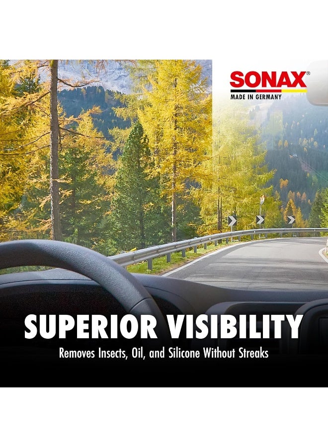 SONAX سائل تنظيف الزجاج الأمامي من سونكس بنكهة الحمضيات (250 مل) - منظف زجاج فعال لرؤية واضحة، حماية من الصقيع، ورائحة منعشة - Image 2