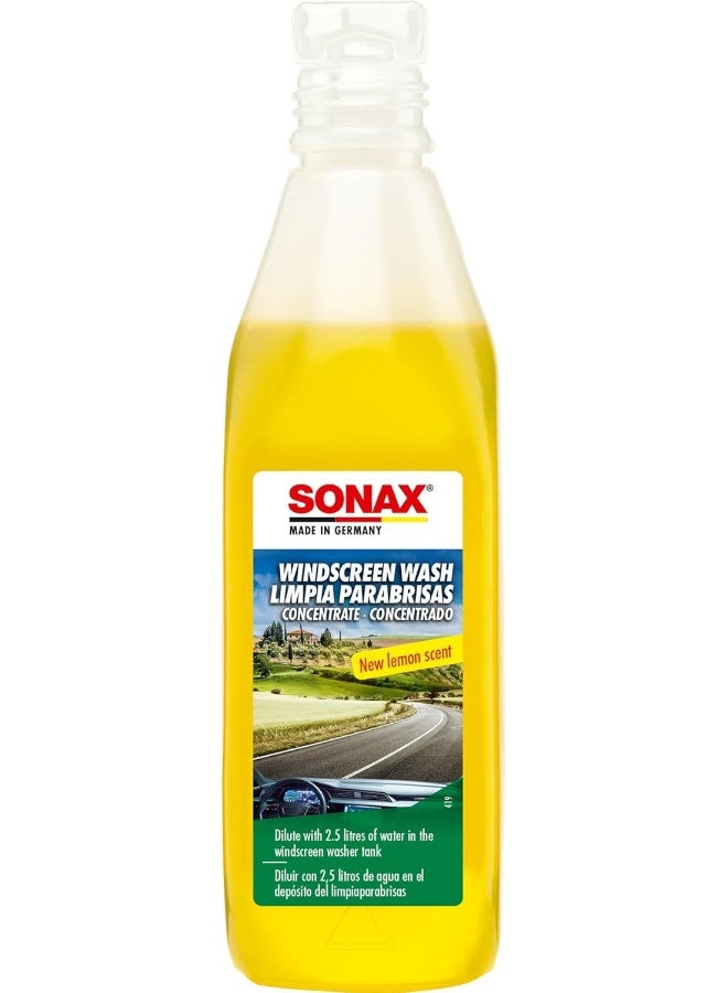SONAX سائل تنظيف الزجاج الأمامي من سونكس بنكهة الحمضيات (250 مل) - منظف زجاج فعال لرؤية واضحة، حماية من الصقيع، ورائحة منعشة - Image 1