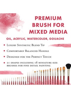 Generic PRINCETON ARTIST BRUSH CO. P3950LR8 Velvetouch Syn Sh Long Round Size 8  - Image 2