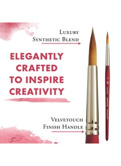 Generic PRINCETON ARTIST BRUSH CO. P3950LR8 Velvetouch Syn Sh Long Round Size 8  - Image 4