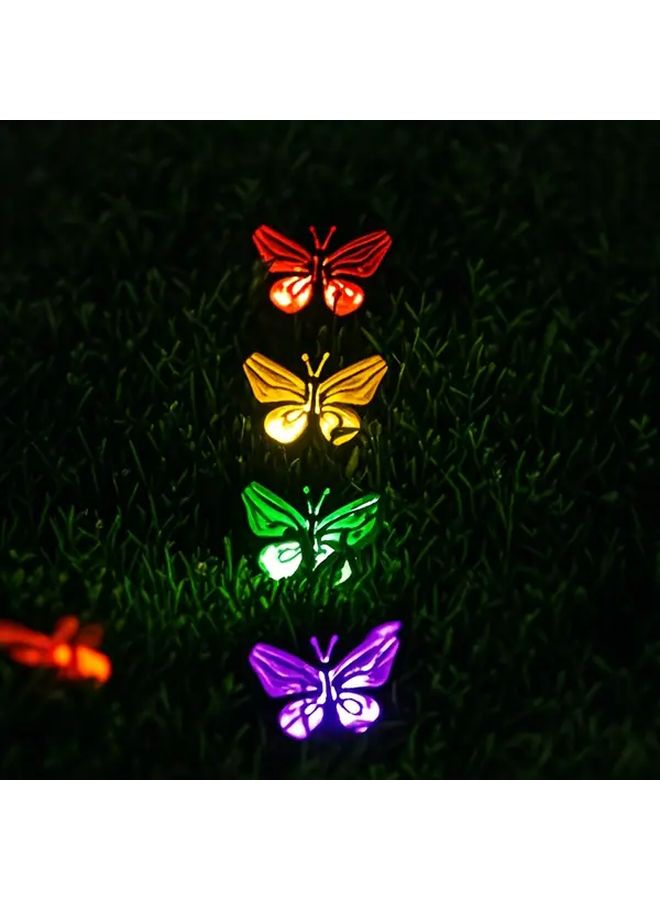 2 Pack Solar Butterfly String Lights Color Changing Outdoor Garden Decor - Image 3