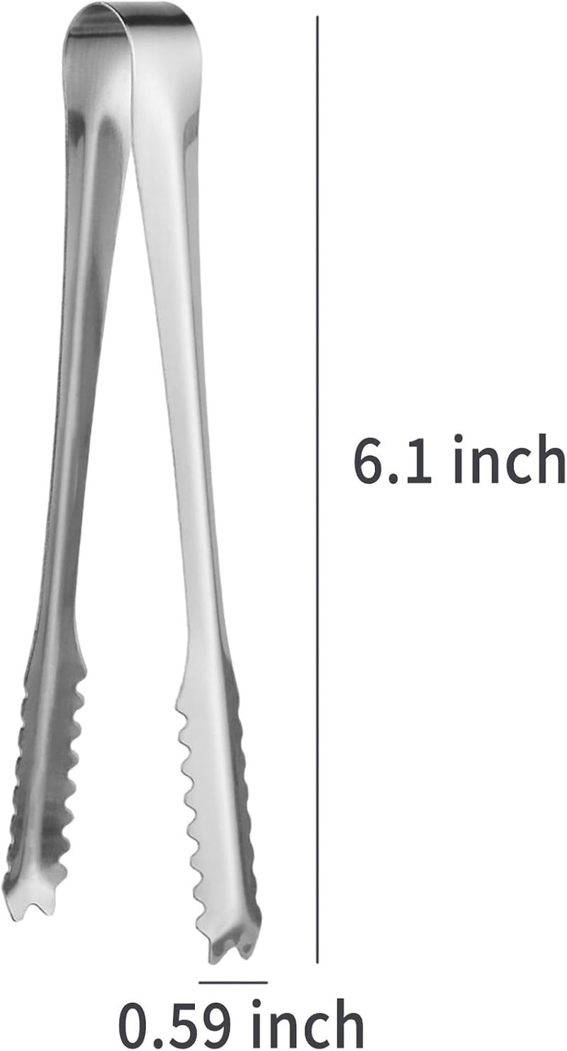 WHTCHSU Sweet Candy Buffet Ice Tongs & Scoops (Silver-1 set) - Image 3