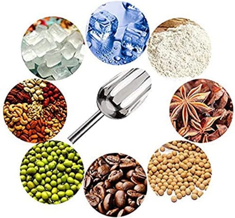 WHTCHSU Sweet Candy Buffet Ice Tongs & Scoops (Silver-1 set) - Image 4