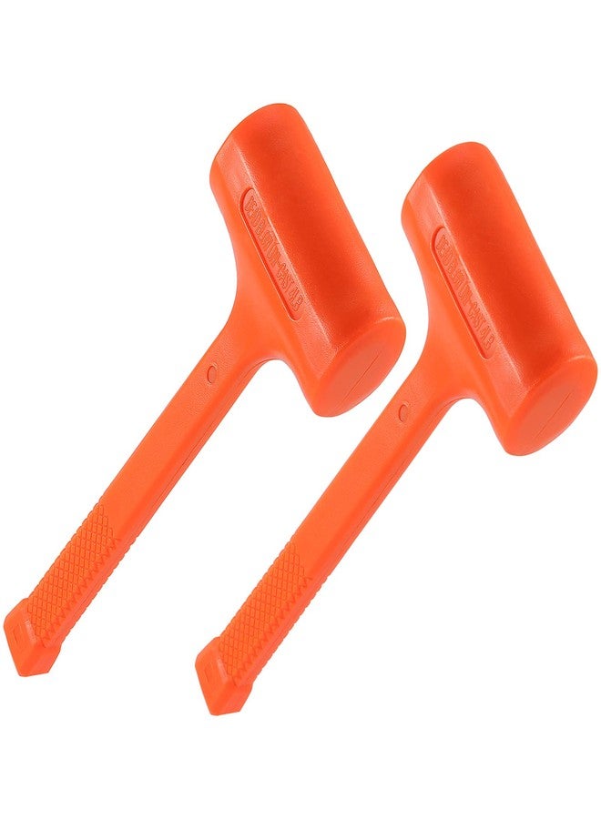 ZEONHAK Rubber Mallet, ZEONHAK 2 PCS 14.2 x 5.3 Inches 4 Lbs Dead Blow Hammer, Rubber Hammer, Bounce Resistant, Non-Spgarking - Image 1