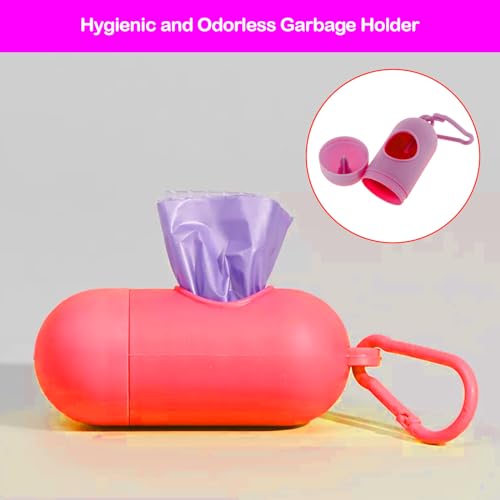Safe-O-Kid Baby Disposable Diaper Bags with Dispenser – Leak-Proof & Odor Control, Unscented, Multipurpose Trash Bags for Diapers/Nappies, 1 Box with 15 Packets & Removable Capsule Holder (Assorted) - Image 4