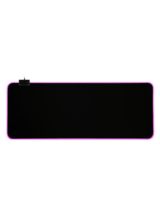 NIBEMINENT 2-In-1 Rectangle Shape RGB Light Keyboard And Mouse Pad Black/Pink - Image 1