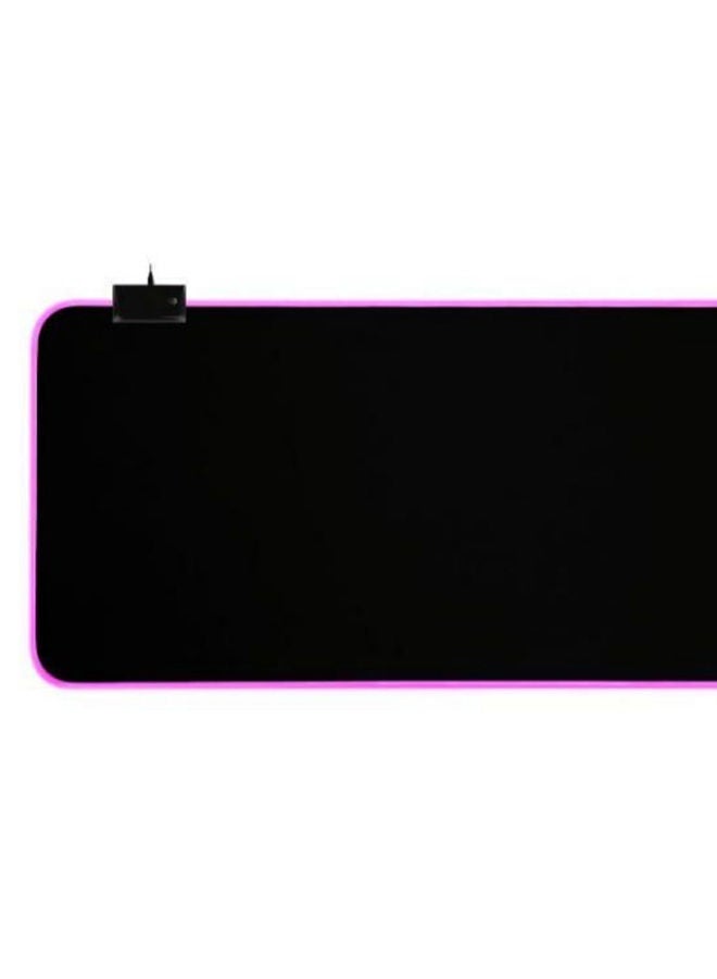 NIBEMINENT 2-In-1 Rectangle Shape RGB Light Keyboard And Mouse Pad Black/Pink - Image 3