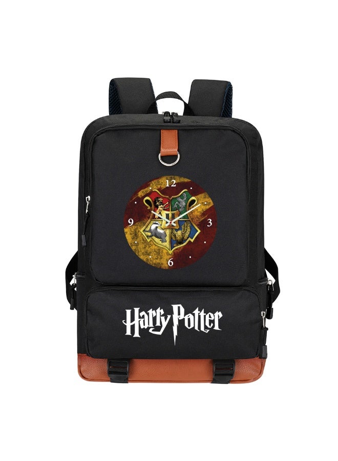 Harry Potter Print Student Backpack Adjustable Shoulder Straps Lightweight School Book Bag For Teens - Image 1
