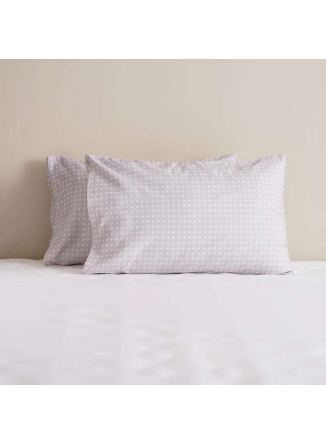 Pan Home Essential Flex 2-piece Pillow Case Set 50x75cm - Grey - Image 1