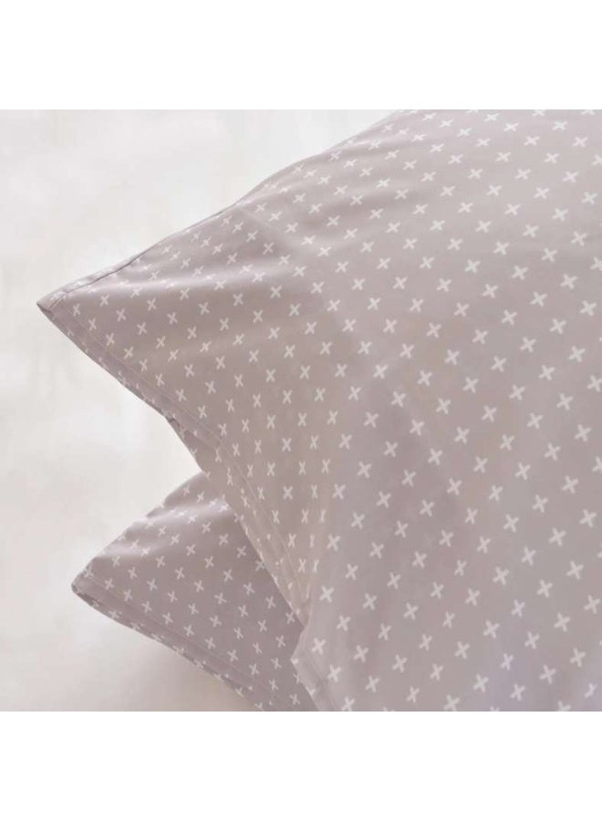 Pan Home Essential Flex 2-piece Pillow Case Set 50x75cm - Grey - Image 2