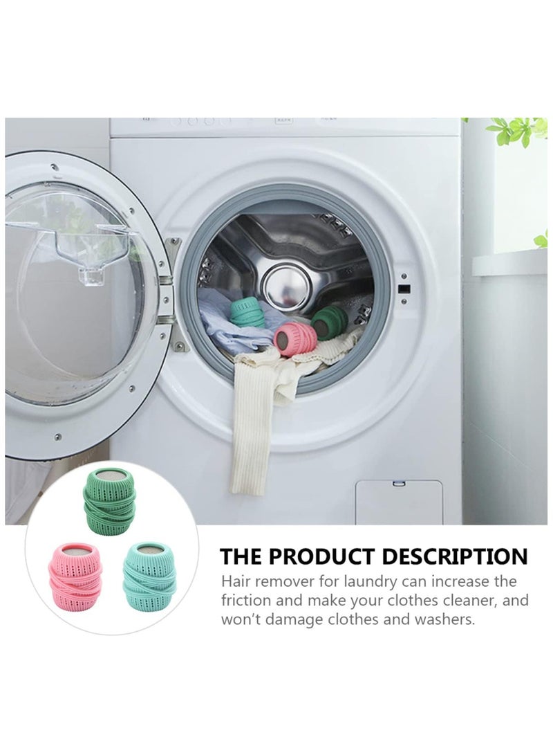 SOLARAE 3pcs Laundry Ball Sponge Ball  Washer Soap Ball Substitute Laundry soap Washing Drying Ball Washer Ball Laundry Washer Washing Machine Washing Ball - Image 2