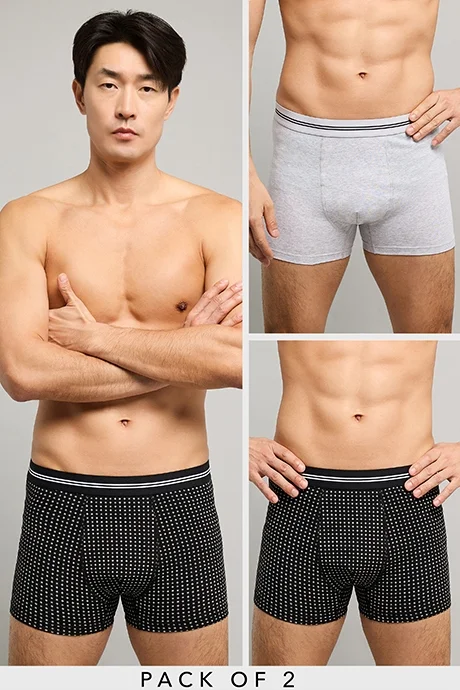 R&B 2 Pack Printed Trunks