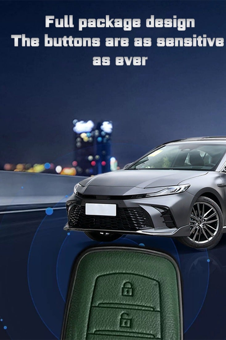 Toyota key cover, 3-key all-inclusive design, anti-fall and wear-resistance, more texture, protection of original car keys, sensitive keys, goodcar. - Image 2