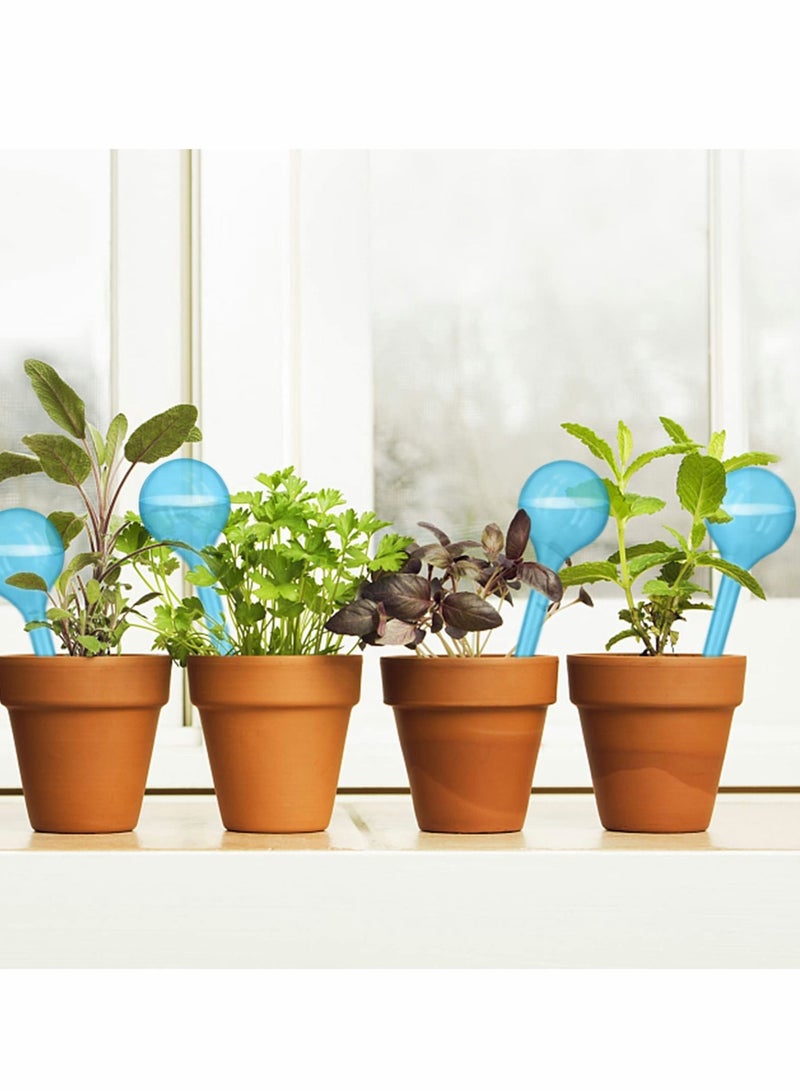 SYOSI Plant Automatic Watering Globes, Plastic Bulb Type Device, Flower Self-watering Device for Garden Potted Indoor and Outdoor (8pcs, Blue) - Image 5