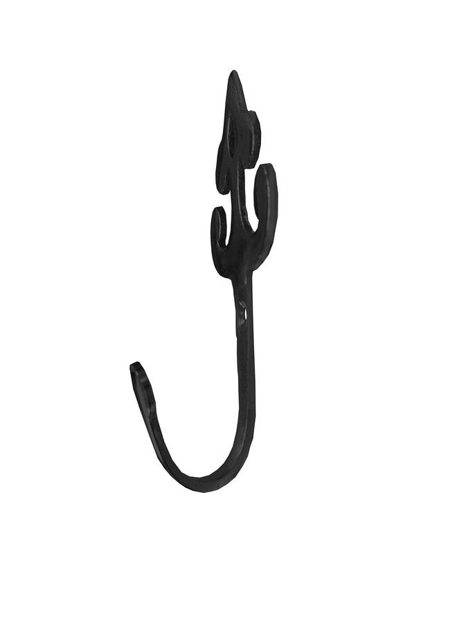 HOBKNOBS (Single MI Wall/Wooden Mounted Brass 94mm(H) Hook Hanger - Black.. - Image 2