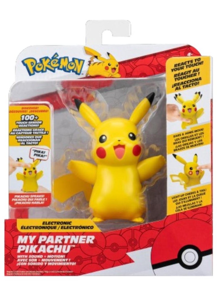 Pokemon Pokemon Deluxe Figure My Partner Pikachu | Collectible Figure | Interactive Figure | Action Figure | Perfect Gift for Kids and Collectors  - Image 1