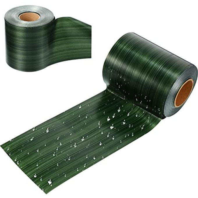 Syhood Outdoor Ribbon Poly Satin Ribbon Floral Craft Decoration Aspidistra Leaf Riband Easter Holiday Outdoor Decorating(4 Inch X 30 Yards,Dark Green) - Image 3