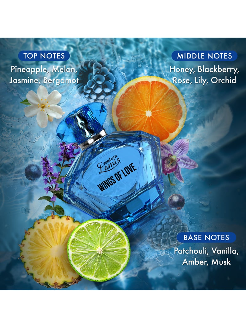 كرياشن لاميس عطر او دي بارفام وينج أوف لوف للنساء 100 مل - Image 3