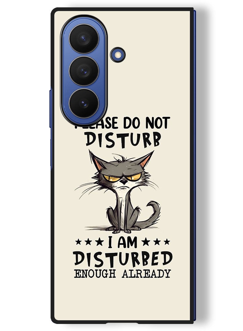 Theodor Case Compatible with Samsung Galaxy Z Fold 7 - 8 Inch Protection Shockproof Bumper Cover Please do not disturb - Image 1