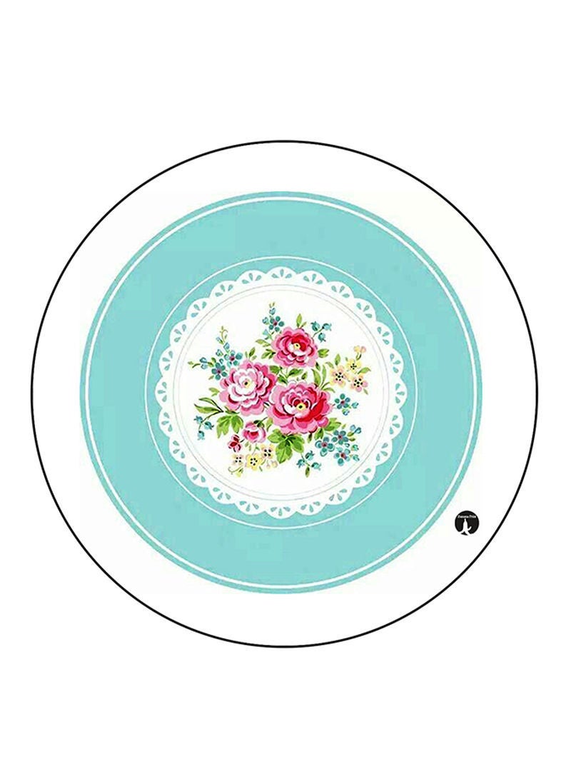 RKN Flowers Printed Fridge Magnet  Round  Multicolour - Image 2