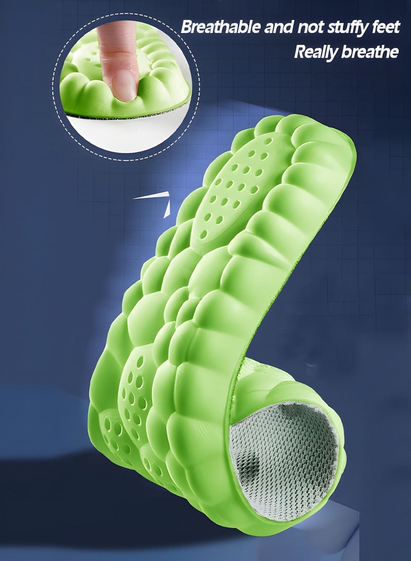 GROIC Breathable Shoe Insoles,Sports Shoe Insole,Providing Excellent Shock Absorption and Cushioning for Feet Relief, Comfortable Insoles for Men and Women for Everyday Use,Plantar Fasciitis Foot Pain Relie - Image 4