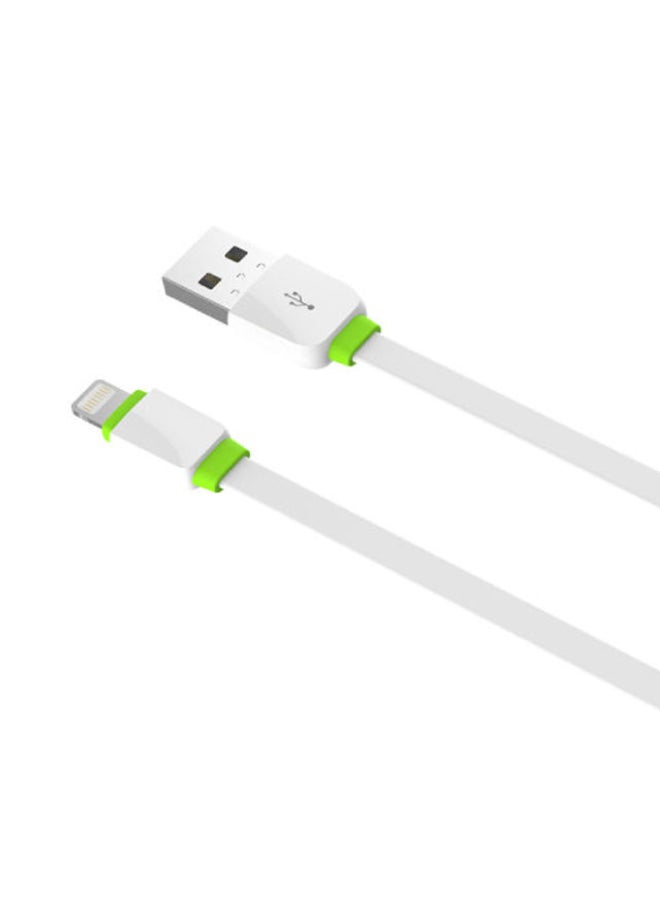 جوي كابل آيفون - أبيض، موصل لايتنينغ USB 2.0 لآيفون، آيباد، آيبود - للمزامنة والشحن مع الكمبيوتر أو من خلال منفذ كهرباء أبيض - Image 2