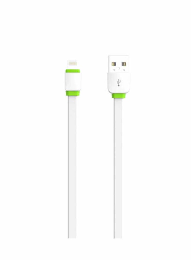 جوي كابل آيفون - أبيض، موصل لايتنينغ USB 2.0 لآيفون، آيباد، آيبود - للمزامنة والشحن مع الكمبيوتر أو من خلال منفذ كهرباء أبيض - Image 1