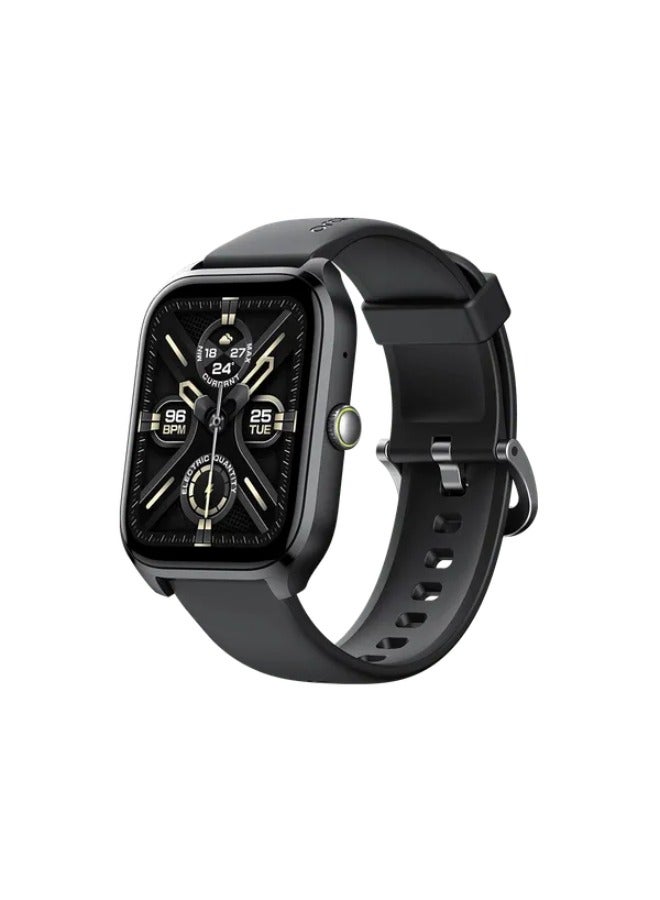 Oraimo Watch 5 Lite 2.01" HD IP68 OSW-804 With Black Silicone Strap Black