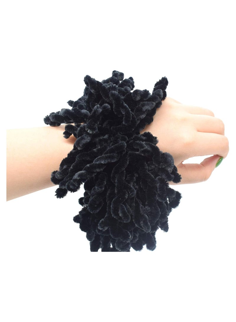 STAR BEJA AUEAR, 2 Pack Volumising Scrunchie Big Hair Tie Ring Hijab Volumizer Khaleeji Hair Scrunchie (Black) - Image 2