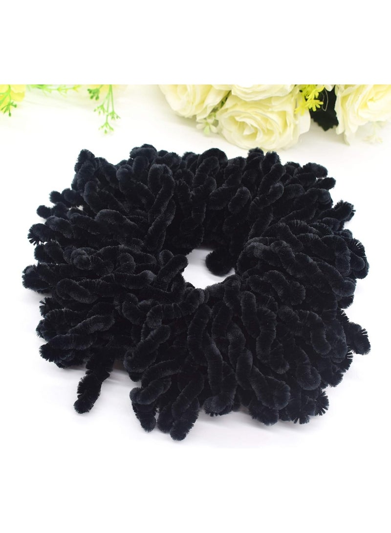 STAR BEJA AUEAR, 2 Pack Volumising Scrunchie Big Hair Tie Ring Hijab Volumizer Khaleeji Hair Scrunchie (Black) - Image 3