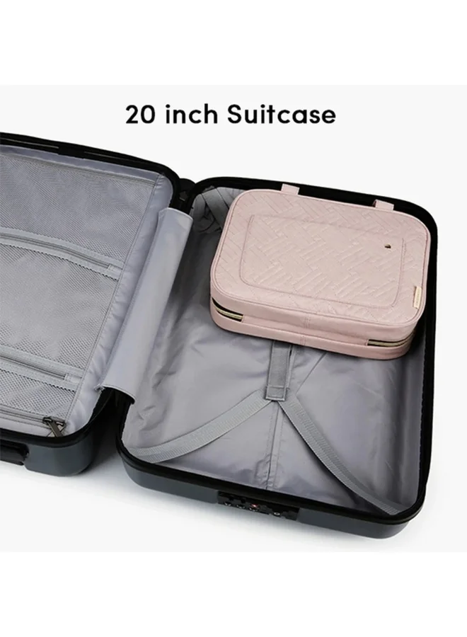 BAGSMART BAGSMART Light Pink The Space Saver Bonchemin Hanging Toiletry Bag
