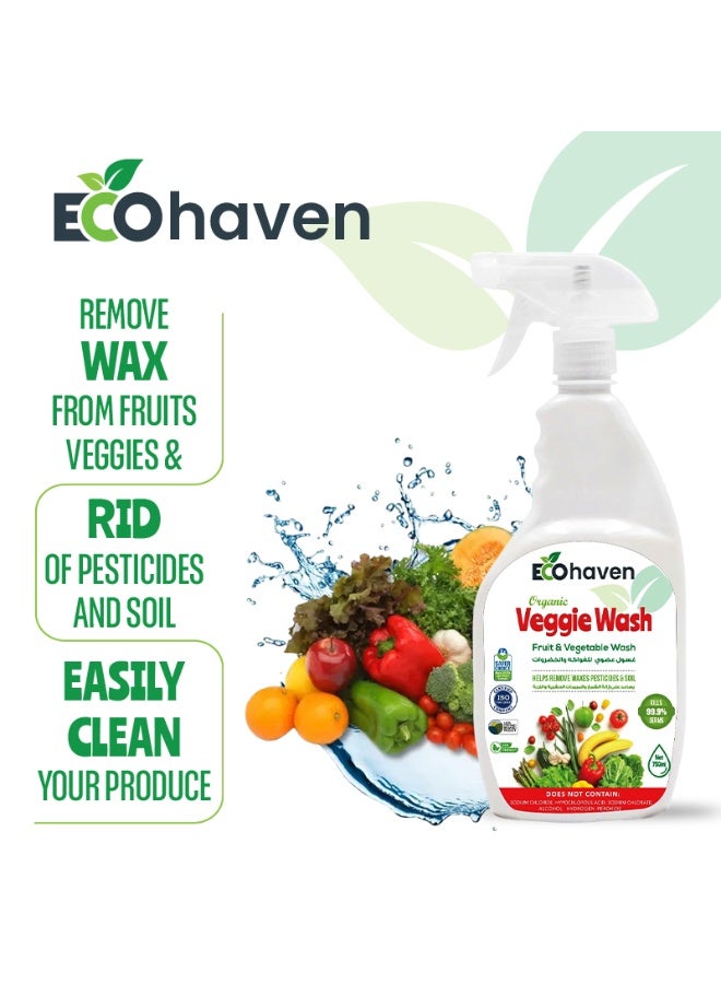 Ecohaven Organic Fruit and Vegetable Wash - 750ml, Natural Produce Cleaner, Non-Toxic, Eco-Friendly, Biodegradable, Plant-Based, Removes Pesticides, Preserves Freshness, Safe for All Fruits and Vegetables - Image 5