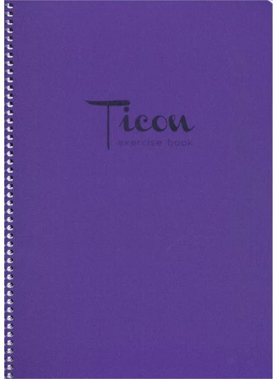 Ticon دفتر ملاحظات دائري مربّع 96 ورقة A4 