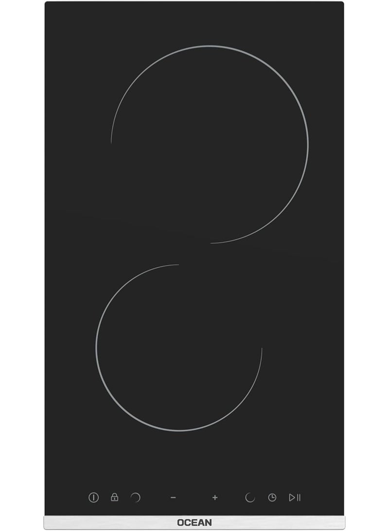 أوشن مسطح كهرباء أوشن، 2 شعلة، 30 سم، أسود - OHVR 32 NH TC - Image 1