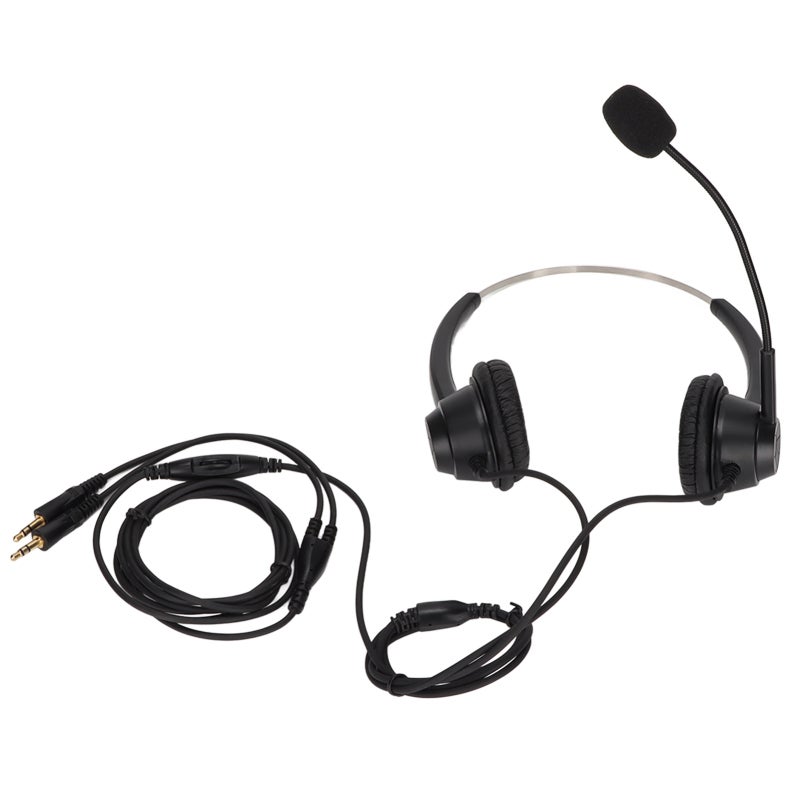 Corded Binaural Headphone with 3.5mm Plug Noise Reduction - Comfortable Call Center Headset for PC Office Customer Service - Image 3