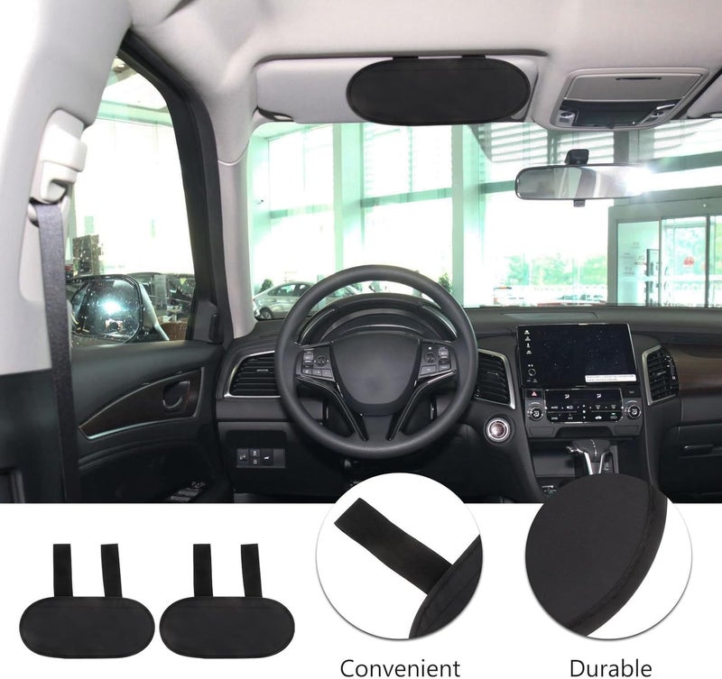 Car Visor Sunshade Blocker and Anti-Dazzle Front Seat Visor Extender, 1 Pair Windshield Sunshade Extenders for Driving Protection and Glare Reduction - Image 3