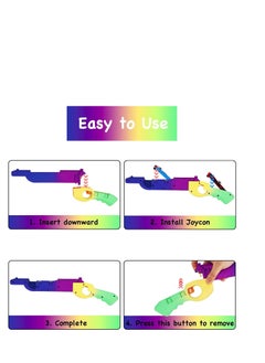 KASTWAVE Game Gun Compatible with Switch/OLED, Replacement Gun Controller Gaming Accessory for N-Switch Shooting Games, Replacement for Joy-Con Gun Controller Game, (Splatoon 3)  - Image 3
