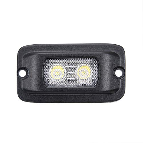 Raycharm 4.3" Flush-Mount Off-road LED Light, Super Bright 6000K Cool-White, 90° Wide Flood Beam, Reverse & Backup Light for Jeep, Truck, UTV, ATV, IP68 Waterproof/Shockproof, 12V/24V, 2-Pack - Image 5