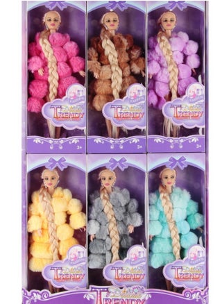Trendy Trendy Doll - trendy design in a variety of colours (randomly selected) Each pack contains one doll in a luxurious soft fur outfit, available in different colours, the colour is sent randomly. - pzsku/Z9F7ED9AFD793A6789A3CZ/45/1741526256/101aed9f-bee0-4bcf-ad89-ae49511660af