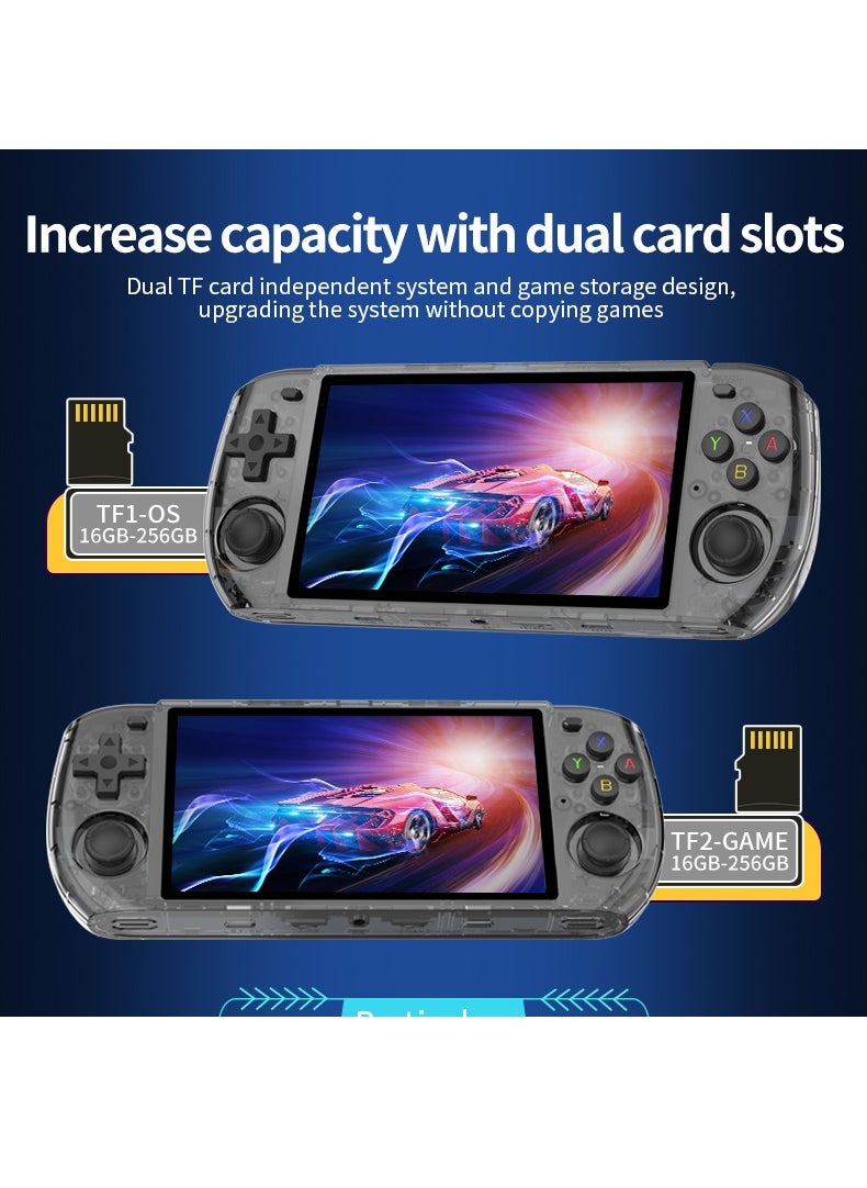 Powkiddy - POWKIDDY RGB10 MAX3 Handheld Game Console, 5 Inch IPS Screen Retro Video Game Console Open Source Linux Game Player, Support WiFi & Bluetooth,10000+ Games Portable PSP (Blue, 64G) - Image 1