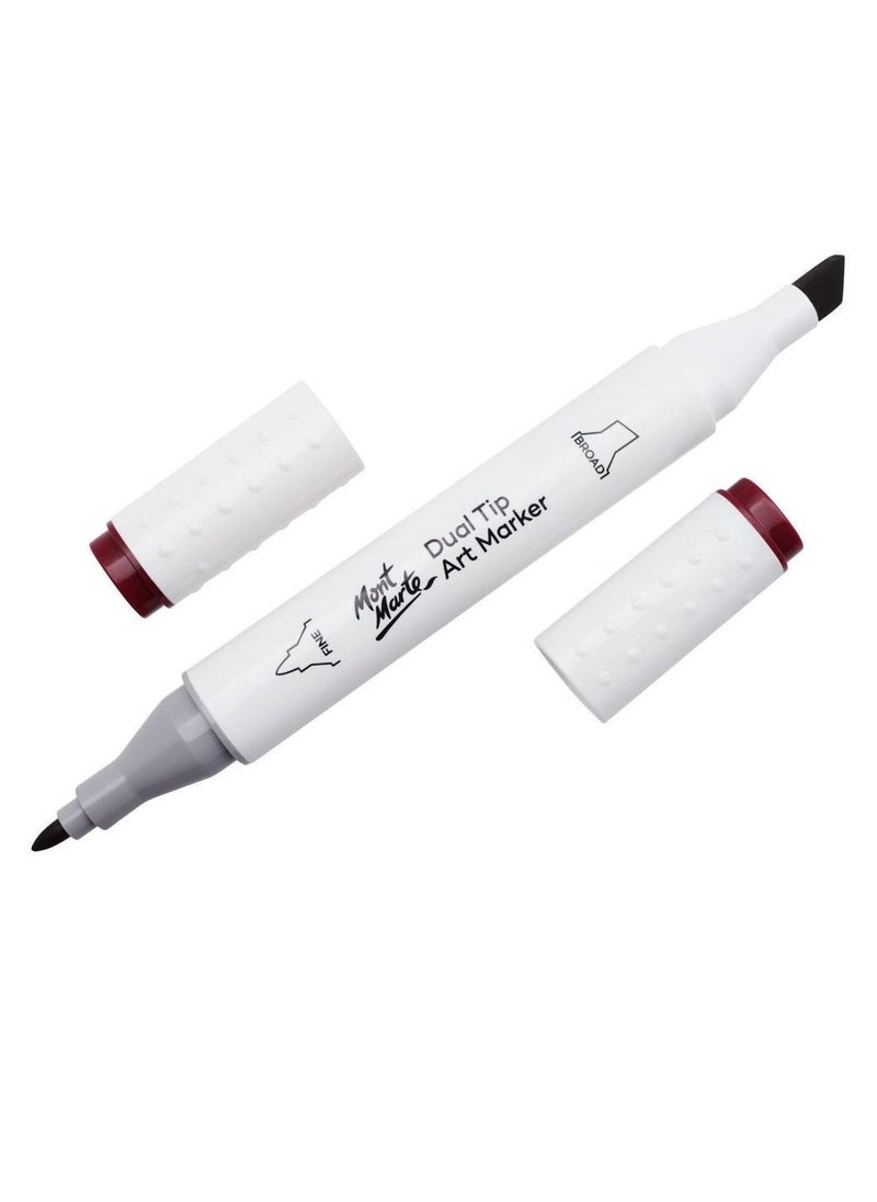 Mont Marte - Dual Tip  Premium Art Marker Wine Red - Image 1