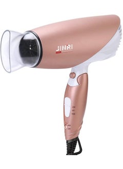 JINRI Foldable Travel Hair DryerDual Voltage Blow Dryer  Foldable Handle Lightweight Negative Ionic Folding Hair Dryer MultiColored 