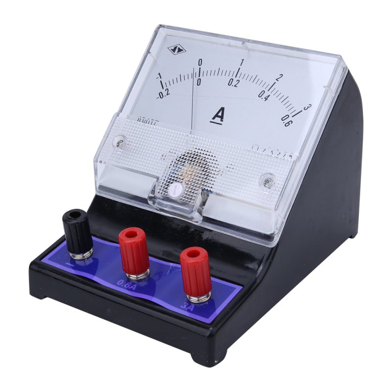 DC Current Meter: 2.5 Level Accuracy, Manual Range Selection - Dial Current Measuring Gauge for Secondary School, Technical School Student Educational Experiments - Image 1