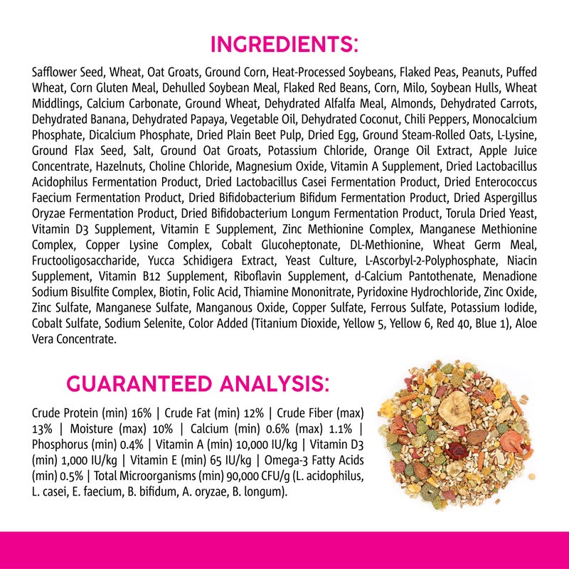 Vitakraft Vita Smart Gourmet Conure Food - Vitamin-Fortified - Daily Pet Bird Food for Conures and Small Parrots - Image 5