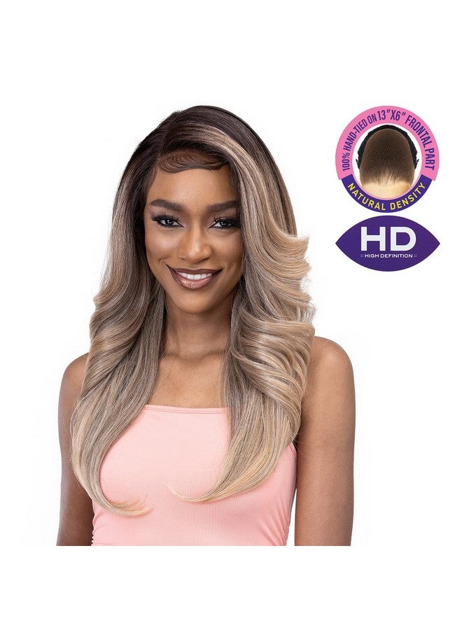 Janet Collection Melt 13X6 Frontal Part Lace Wig Kendall (Oet1B/Velvet Wine) - Image 5