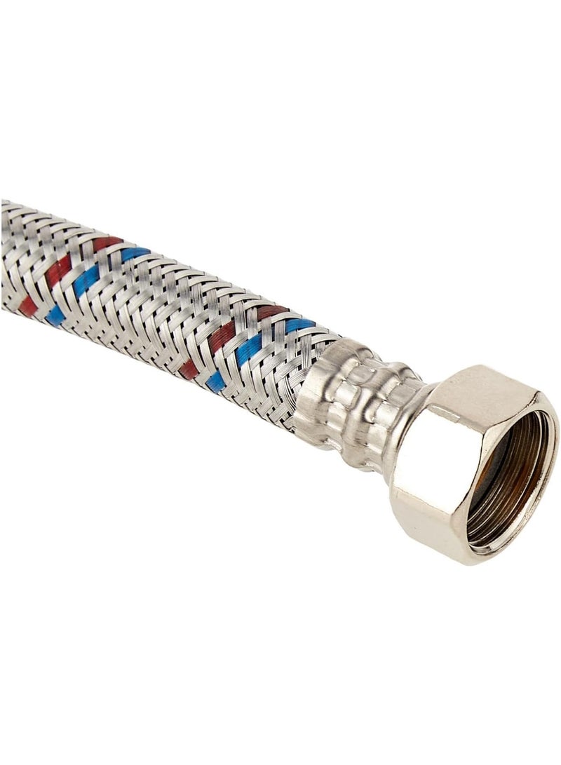 Mateo Stainless Steel Flexible Water Heater Connection Hose (1/2 in x 1/2 in, 600 mm) - Image 3