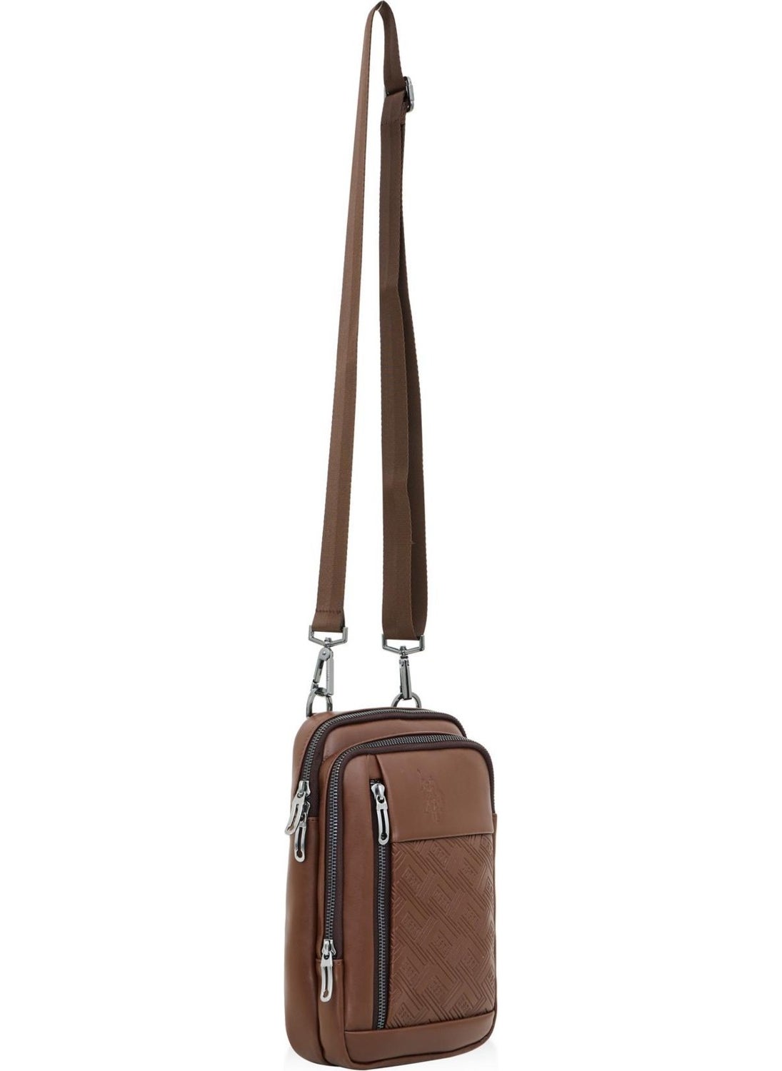 U.S. Polo Assn. BASE. Polo Assn. PLEVR23644 Brown Men's Shoulder Bag  - Image 1