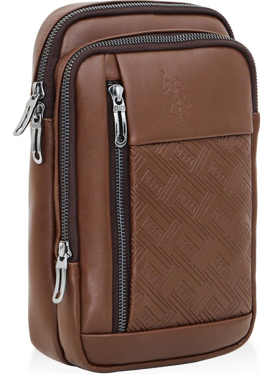 U.S. Polo Assn. BASE. Polo Assn. PLEVR23644 Brown Men's Shoulder Bag  - Image 3
