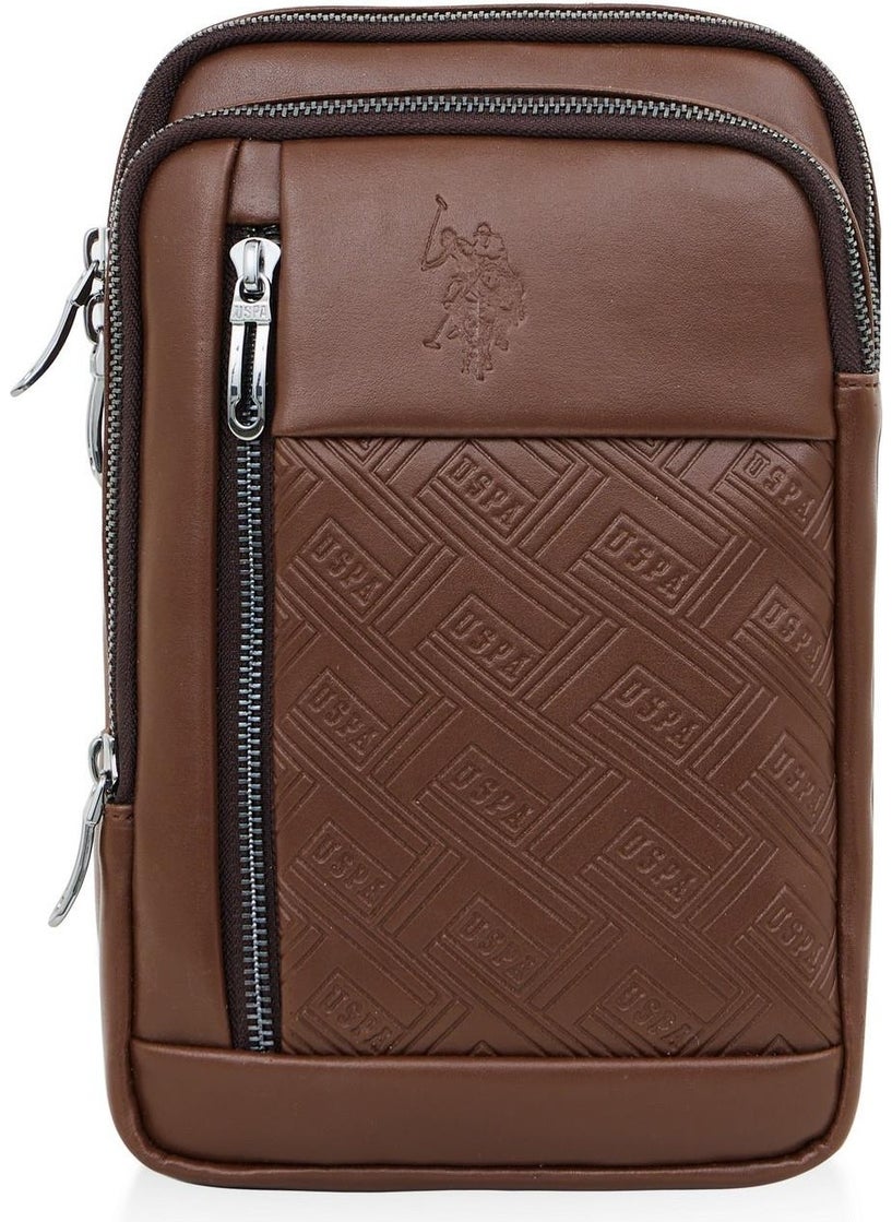 U.S. Polo Assn. BASE. Polo Assn. PLEVR23644 Brown Men's Shoulder Bag  - Image 2